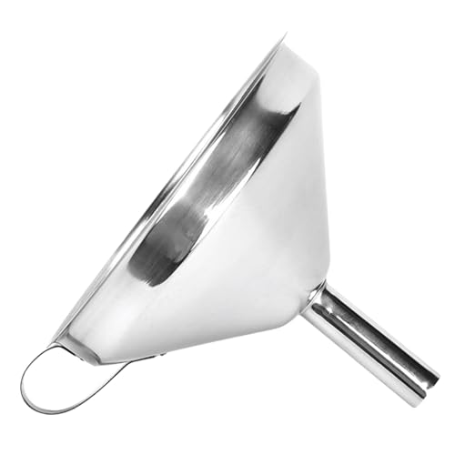 Sghtil Trichter mit Filter, Küchenölfilter,Trichter mit Siebfilter | Trichter feinmaschiges Sieb, Trichter aus Edelstahl für Gläser, Säfte, Flüssigkeiten, Flaschen von Sghtil