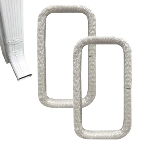 Sghtil Überdachung, 2 Stück Abflussabdeckungen zum Schutz von Regenrinnen, mit Schutzschlauch aus Gummi, verstopfungsfest, für Garten, Hof und Terrasse von Sghtil