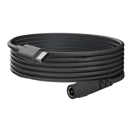 Sghtil USB DC Ladekabel, DC5521 USB C Adapter | Langes Ladekabel DC5521 USB C Kabel DC5521 USB C - DC5521 Konion Kabel Leicht DC Buchse Typ C Kabel für Router von Sghtil