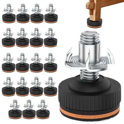 Sghtil Verstellbare Möbelfüße, verstellbare Möbelnivellierer, Schwerlast-Stuhl-Nivellierer, 20 Stellfüße, verstellbare Füße, Tisch-Nivellierer, Nivellierhilfen Sghtil Verstellbare Möbelfüße, verstellbare Möbelnivellierer, Schwerlast-Stuhl-Nivellierer, 20 Stellfüße, verstellbare Füße, Tisch-Nivellierer, Nivellierhilfen von Sghtil