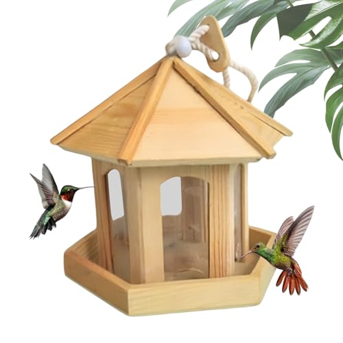 Sghtil Vogelfutterstationen Für Draußen - Sechseckige Futterschale,Wetterfeste Hängbare Futterstelle Für Kanarienvögel Nymphensittiche Finken Sittiche Balkon Terrasse Garten Außenbereiche Sghtil Vogelfutterstationen Für Draußen - Sechseckige Futterschale,Wetterfeste Hängbare Futterstelle Für Kanarienvögel Nymphensittiche Finken Sittiche Balkon Terrasse Garten Außenbereiche von Sghtil