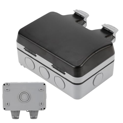 Sghtil Wasserdichte elektrische Box, Kabelschutz für den Außenbereich | Wasserdichte Anschlussdose für hochfeste Außenanschlussdose - wasserdichte Abzweigdose von Sghtil