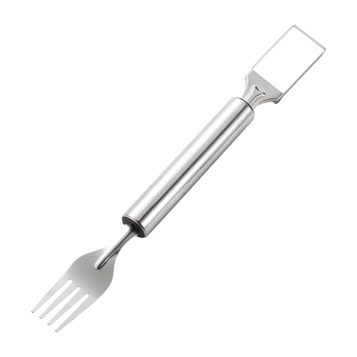 Sghtil Wassermelonen-Werkzeug, Wassermelonenschneider, 2-in-1-Gabel | rutschfester Griff, rostfrei, für Küche, Haus, Schule, Picknick, Camping, Grill von Sghtil