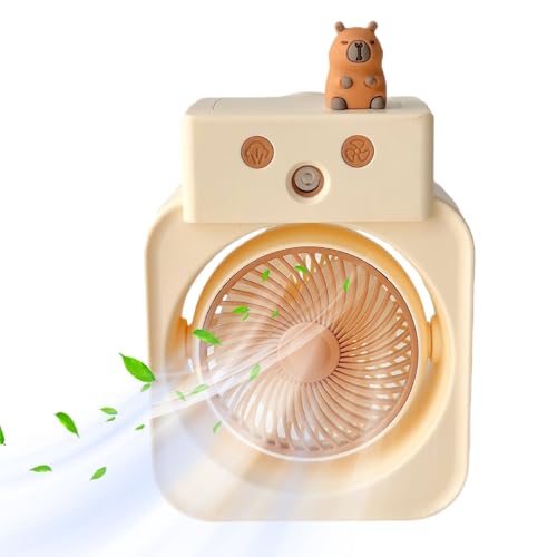 Sghtil Wassersprüher Ventilator, Schreibtisch Ventilator Für Schlafzimmer Mit 3-Stufen Geschwindigkeit, USB-Aufladung Luftbefeuchter Für Auto Garten Fitnessstudio Bad Werkstatt Schule Küche Wohnheim Sghtil Wassersprüher Ventilator, Schreibtisch Ventilator Für Schlafzimmer Mit 3-Stufen Geschwindigkeit, USB-Aufladung Luftbefeuchter Für Auto Garten Fitnessstudio Bad Werkstatt Schule Küche Wohnheim von Sghtil