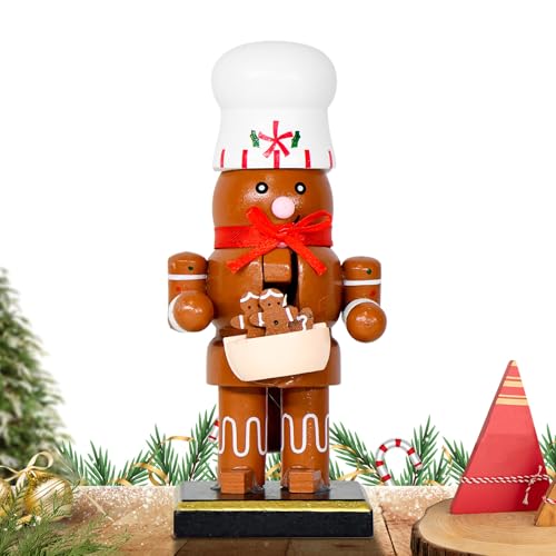 Sghtil Weihnachtsfiguren,Niedliche Nussknacker Figuren Desktop Deko | Deko Skulptur für Tisch Schreibtisch Vitrine Wohnzimmer Hochzeit Kinder Erwachsene Festtag von Sghtil