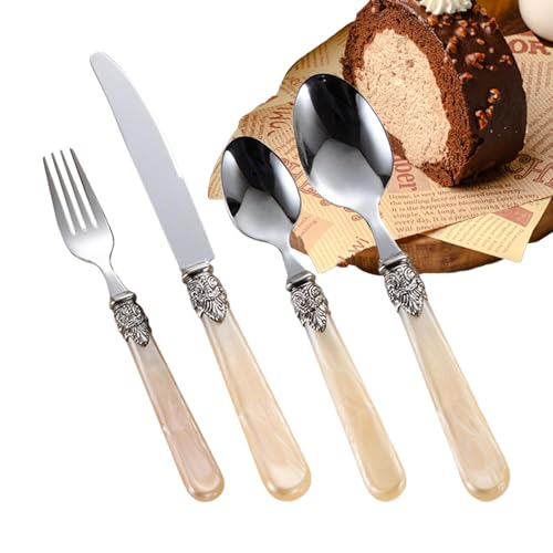 Sghtil Wiederverwendbares Besteckset, Servierutensilien-Set | Robustes Küchenbesteck, Küchenbesteck-Set mit humanisiertem Griff, geeignet für den täglichen Gebrauch, von Sghtil