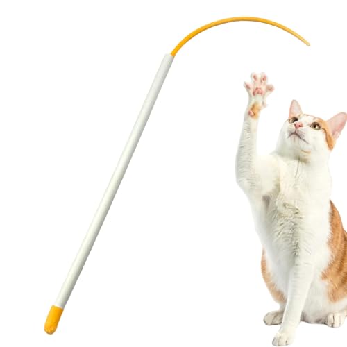 Sghtil katzenstab silikon teaser spielzeug katzen teaser stäbchen teaser stäbchen für katzen mit mausschwanz 20 zoll flexibler katzenspielzeugstab katze angelrute katze von Sghtil