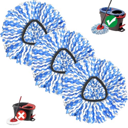 Sgizoku Wischmopp-Ersatzkopf, kompatibel mit Viledar RinseClean Mopp-Nachfüllköpfen: 3 Blaue Mikrofaser-Wischmoppkopf für RinseClean 2-Tank-System Sgizoku Wischmopp-Ersatzkopf, kompatibel mit Viledar RinseClean Mopp-Nachfüllköpfen: 3 Blaue Mikrofaser-Wischmoppkopf für RinseClean 2-Tank-System von Sgizoku