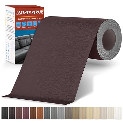 Sgooyir Leder Reparatur Set, 10x200cm Kunstleder Selbstklebend, Kunstleder Reparaturset Flicken Selbstklebend Patch für Autositze, Sofa, Jacken, couch, Möbel Dunkelbraun Sgooyir Leder Reparatur Set, 10x200cm Kunstleder Selbstklebend, Kunstleder Reparaturset Flicken Selbstklebend Patch für Autositze, Sofa, Jacken, couch, Möbel Dunkelbraun von Sgooyir