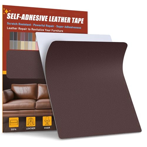 Sgooyir Leder Reparatur Set, 21x28cm Kunstleder Selbstklebend, Kunstleder Reparaturset Flicken Selbstklebend Patch für Autositze, Sofa, Jacken, couch, Möbel Braun Sgooyir Leder Reparatur Set, 21x28cm Kunstleder Selbstklebend, Kunstleder Reparaturset Flicken Selbstklebend Patch für Autositze, Sofa, Jacken, couch, Möbel Braun von Sgooyir