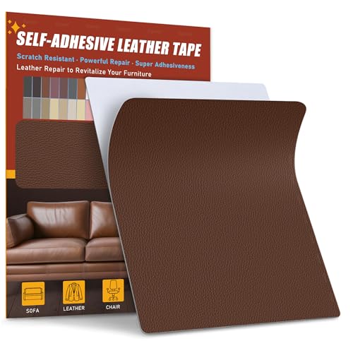 Sgooyir Leder Reparatur Set, 21x28cm Kunstleder Selbstklebend, Kunstleder Reparaturset Flicken Selbstklebend Patch für Autositze, Sofa, Jacken, couch, Möbel Karamellbraun Sgooyir Leder Reparatur Set, 21x28cm Kunstleder Selbstklebend, Kunstleder Reparaturset Flicken Selbstklebend Patch für Autositze, Sofa, Jacken, couch, Möbel Karamellbraun von Sgooyir