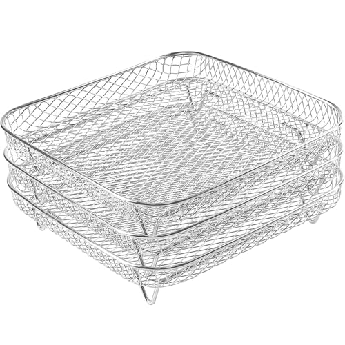 Sgqtqybk 1 Set Air Fryer Rack 8x8 Quadrat 3 Schicht Luft Freneuung Edelstahl Korb leicht zu reinigen zu reinigen Cooking Rostzubehör für Grill, Ofenair -Rack Sgqtqybk 1 Set Air Fryer Rack 8x8 Quadrat 3 Schicht Luft Freneuung Edelstahl Korb leicht zu reinigen zu reinigen Cooking Rostzubehör für Grill, Ofenair -Rack von Sgqtqybk