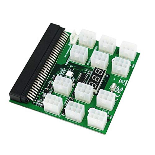 Sgzrydb PCI-E 12V 64Pin Bis 12X 6Pin Power Adapter Server Adapter Breakout Board für 1200W 750W PSU Server GPU BTC Mining von Sgzrydb