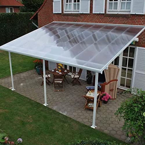 Gewächshausplatten Polycarbonat-Dachplatte,Regensichere Isolierung Transparente Kunststoff PC-Platte,für Outdoor,Dachüberdachung,Einfach Zu Biegen Und Zu Schneiden (WxL: 1.2x7m) von Sh000ad