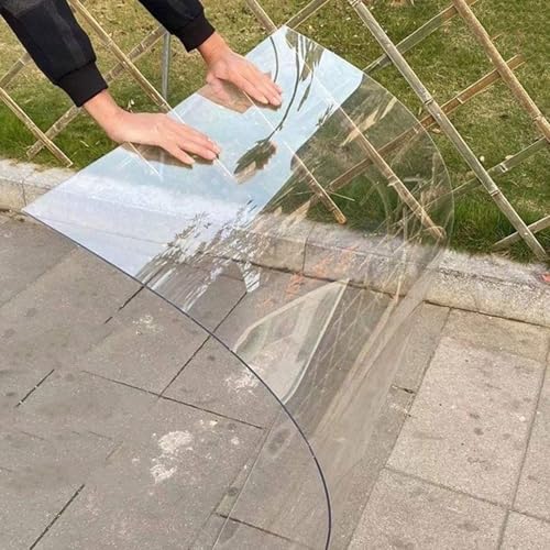 Sh000ad 1mm Transparent Dachplatten Polycarbonat Kunststoffplatte,Gewächshausplatten,Klare Acrylplatten,UV-Beständig,Wasserdichte Ersatz Platten Für Garten,Terrasse Überdachung (0.8m x 2m) von Sh000ad