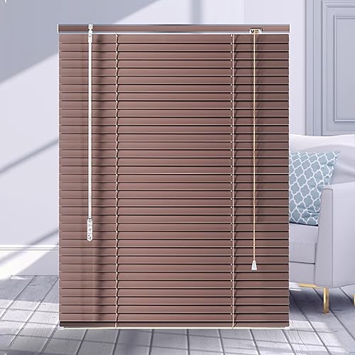 Sh000ad Braune Aluminium Jalousie,Verdunkelungs Horizontale Alu Jalousie Metalllamellen Jalousette Fenster Rollo,wasserdichte Sichtschutz-Sonnenschutz,Für Hause,Büro,Breite x Höhe (70x200cm) von Sh000ad