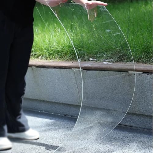 Sh000ad Klare Polycarbonat-Dachplatten,1mm UV-beständige Gewächshaus Ersatz Kunststoffplatte,Schlagfest,Regendichte Dach Abdeckungen Für Außenbereich Garten,Leicht zu Schneiden (1,56m x 6m) von Sh000ad