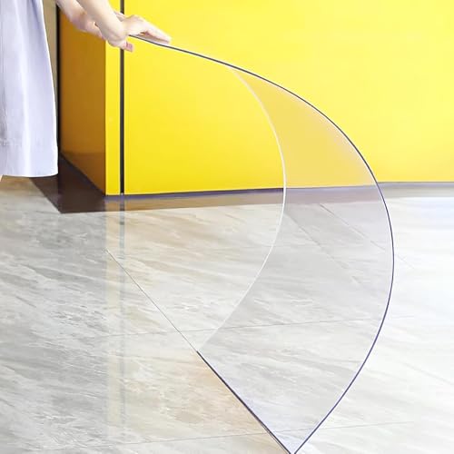 Sh000ad Transparente Polycarbonat-Dachplatten,1mm Dicke Klare Acryl-Kunststoffplatte,Wasserdicht,UV-Schutz Gewächshaus Platten Stegplatten,Für Garten,Vordächer,Leicht zu Schneiden (1.22m x 9m) von Sh000ad