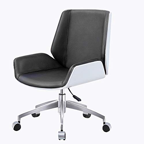 Bürostühle Bürostuhl Drehstuhl Massivholzrahmen Bequeme Rückenlehne Hauptchefstuhl Sitzende ist Nicht müde Lagergewicht 250kg(Black and White) von ShAzanz