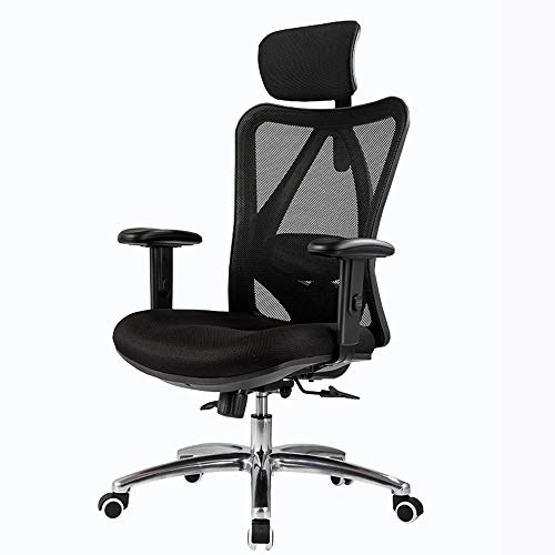 Bürostühle Bürostuhl ergonomischer Schreibtischstuhl Heimspielstuhl Verstellbare Lordosenstütze 7cm anhebender Handlauf Verstellbare Kopfstütze Atmungsaktives Gitter Lagergewicht 200kg Mehrfarben opti von ShAzanz