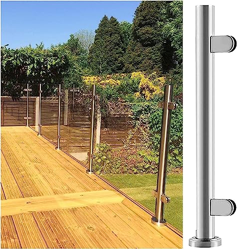 Handläufe, Treppengeländer für Innentreppe, Außenzaun, Balkonschutz, Poolzaun für Balkone, Flure (Endpfosten, Höhe 105 cm) von ShAzanz