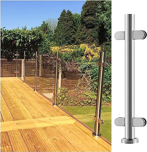 Handläufe, Treppengeländer für Innentreppe, Außenzaun, Balkonschutz, Poolzaun für Balkone, Flure (mittlerer Pfosten, Höhe 60 cm) von ShAzanz