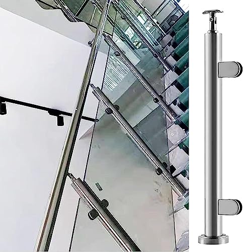 Handläufe, Treppenspindel, Glasgeländer, Klemmpfosten, Stützsystem für Villen, Zaun/Schwimmbad für Balkone, Flure (Endpfosten, Höhe 70 cm) von ShAzanz