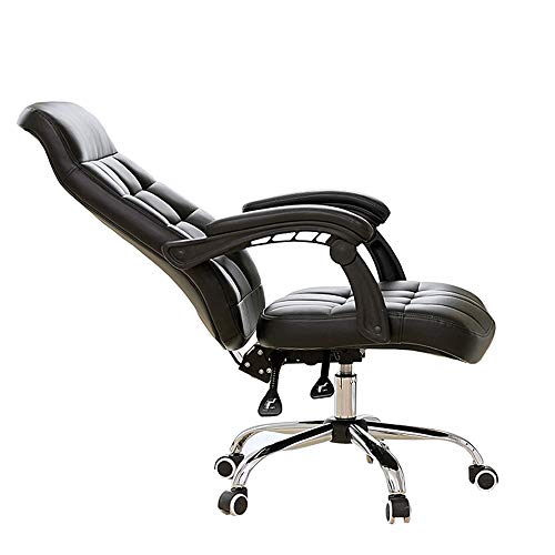 ShAzanz Bürostühle Bürostuhl Drehstuhl Heimcomputerstuhl Kariertes Design Multi-Angle-Verstellung Gestänge Armlehne Lagergewicht 200kg 3 Farben(Black) von ShAzanz
