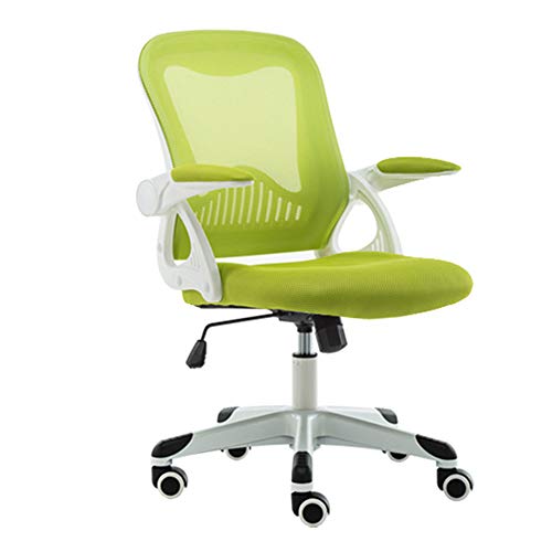 ShAzanz Bürostühle Bürostuhl Drehstuhl Moderne Einfachheit Drehbarer Handlauf Atmungsaktives Mesh Lagergewicht 200kg 8 Farben(Light Green) von ShAzanz