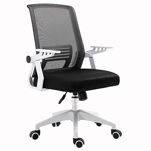 ShAzanz Bürostühle Bürostuhl Drehstuhl Verstellbare Höhe Atmungsaktives Mesh Drehbarer Handlauf Computerstuhl Lagergewicht 150kg Mehrfarben optional(Black) von ShAzanz