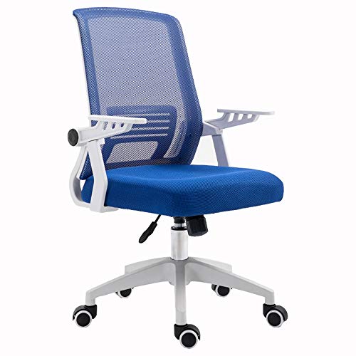 ShAzanz Bürostühle Bürostuhl Drehstuhl Verstellbare Höhe Atmungsaktives Mesh Drehbarer Handlauf Computerstuhl Lagergewicht 150kg Mehrfarben optional(Blue) von ShAzanz