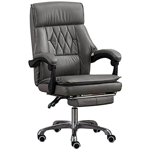 ShAzanz Bürostühle Chefsessel Computer Schreibtisch Stuhl Mit Fußstütze, Gepolsterter hoher Rücken mit Kippfunktion Heavy Duty 360° Drehbarer Gaming Stuhl Für Home Office von ShAzanz