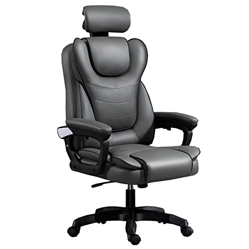 ShAzanz Bürostühle Drehstuhl Computerstuhl Ergonomischer hoher Rücken Verstellbarer Schreibtischstuhl 360° drehbar für Erwachsene(Grey) von ShAzanz