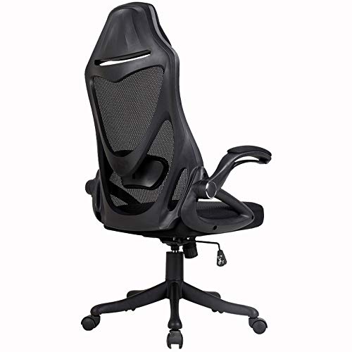 ShAzanz Bürostühle Hoch Rücken Ergonomischer Schreibtischstuhl Bürostuhl Bürodrehstuhl High Back Chefsessel mit hohe Rücklehne Netzrücken integrierte Kopfstütze klappbare Armlehnen Stoff(Black) ShAzanz Bürostühle Hoch Rücken Ergonomischer Schreibtischstuhl Bürostuhl Bürodrehstuhl High Back Chefsessel mit hohe Rücklehne Netzrücken integrierte Kopfstütze klappbare Armlehnen Stoff(Black) von ShAzanz