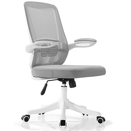 ShAzanz Bürostühle Schreibtischstuhl höhenverstellbarer Drehstuhl mit Wippfunktion Netz Bürostuhl Ergonomisch Verstellbarer Lordosenstütze und Armlehne bis 120kg/260LB Belastbar(Grey) von ShAzanz