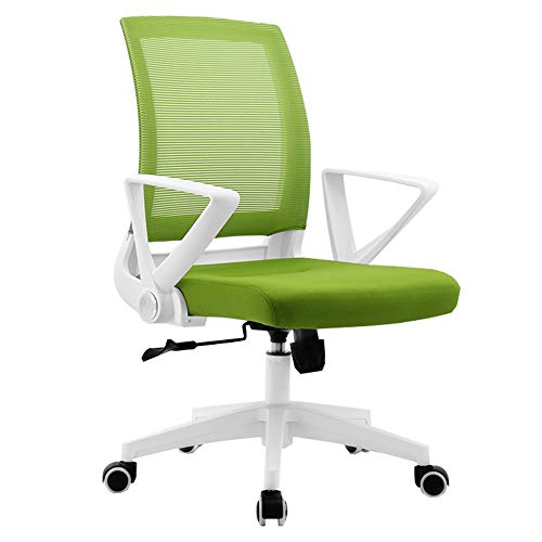 ShAzanz Bürostühle Bürostuhl Drehstuhl Atmungsaktives Mesh Drehbarer Handlauf Stuhl Lernen 8cm Heben Computerstuhl Lagergewicht 150kg(Green) von ShAzanz