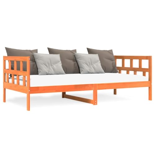 ShCuShan Dormeuse Braun Wachs 80 x 200 cm aus massivem Kiefernholz, Sofabett, Gästebett, Funktionsbett mit Stauraum ShCuShan Dormeuse Braun Wachs 80 x 200 cm aus massivem Kiefernholz, Sofabett, Gästebett, Funktionsbett mit Stauraum von ShCuShan