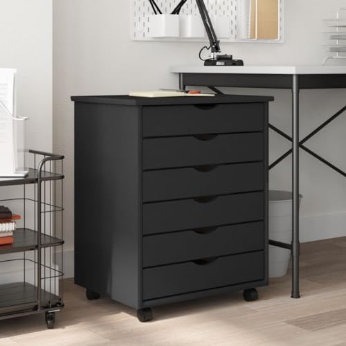 ShCuShan Drehbarer Schrank mit Schubladen MOSS, grau, Massivholz, Kiefer, Büroschrank mit Schloss, strukturierte Oberfläche, für A4-Format und Briefe, Studio ShCuShan Drehbarer Schrank mit Schubladen MOSS, grau, Massivholz, Kiefer, Büroschrank mit Schloss, strukturierte Oberfläche, für A4-Format und Briefe, Studio von ShCuShan