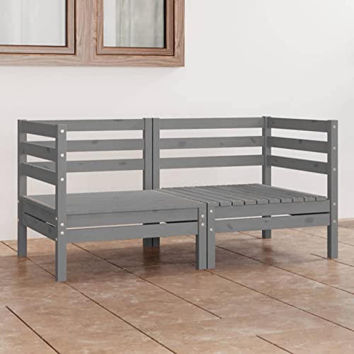 ShCuShan Gartensofa, 2-Sitzer, grau, Kiefernholz, robust, Gartensofas, Sofabezug, Außensofa-Bezug ShCuShan Gartensofa, 2-Sitzer, grau, Kiefernholz, robust, Gartensofas, Sofabezug, Außensofa-Bezug von ShCuShan