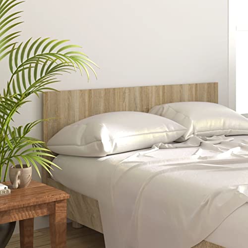 ShCuShan Kopfteil Sonoma-Eiche 160x1,5x80 cm Holzwerkstoff Holzpaneele Wand Headboard for Bed Wand Paneele Holz BettrüCkwand von ShCuShan