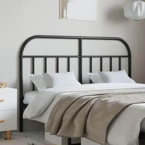 ShCuShan Kopfteil aus Metall, schwarz, 150 cm, Kopfteilbezug Massiv Bett Rückenlehne für Kopfteile Nachttisch Dekoration Decke ShCuShan Kopfteil aus Metall, schwarz, 150 cm, Kopfteilbezug Massiv Bett Rückenlehne für Kopfteile Nachttisch Dekoration Decke von ShCuShan
