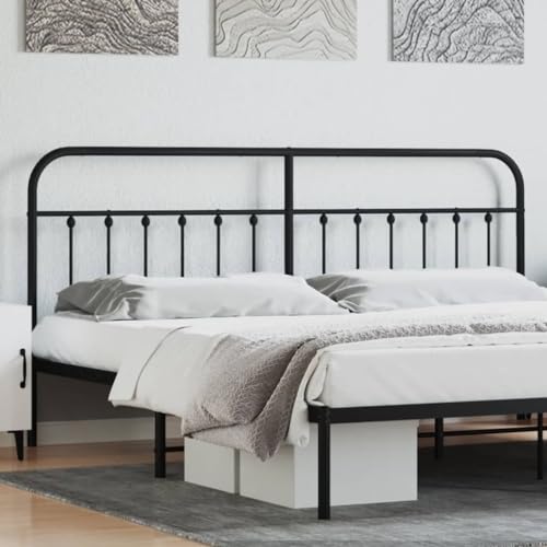 ShCuShan Kopfteil aus Metall, schwarz, 200 cm, Kopfteilbezug Massiv Bett Rückenlehne Für Kopfteile Nachttisch Dekoration Decke ShCuShan Kopfteil aus Metall, schwarz, 200 cm, Kopfteilbezug Massiv Bett Rückenlehne Für Kopfteile Nachttisch Dekoration Decke von ShCuShan