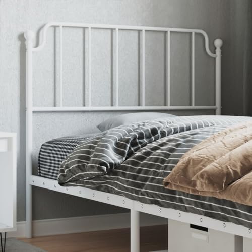 ShCuShan Kopfteil aus Metall, weiß, 107 cm, Kopfteilbezug Massiv Bett Rückenlehne Für Kopfteile Nachttisch Dekoration Decke ShCuShan Kopfteil aus Metall, weiß, 107 cm, Kopfteilbezug Massiv Bett Rückenlehne Für Kopfteile Nachttisch Dekoration Decke von ShCuShan