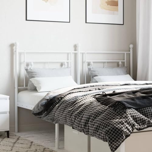 ShCuShan Kopfteil aus Metall, weiß, 150 cm, Kopfteilbezug Massiv Bett Rückenlehne für Kopfteile Nachttisch Dekoration Decke ShCuShan Kopfteil aus Metall, weiß, 150 cm, Kopfteilbezug Massiv Bett Rückenlehne für Kopfteile Nachttisch Dekoration Decke von ShCuShan