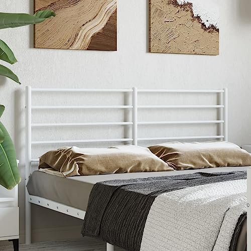 ShCuShan Kopfteil aus Metall, weiß, 150 cm, Kopfteilbezug Massiv Bett Rückenlehne für Kopfteile Nachttisch Dekoration Decke ShCuShan Kopfteil aus Metall, weiß, 150 cm, Kopfteilbezug Massiv Bett Rückenlehne für Kopfteile Nachttisch Dekoration Decke von ShCuShan