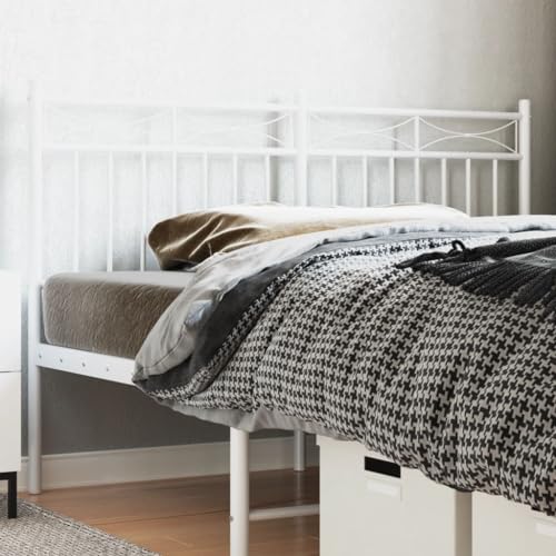 ShCuShan Kopfteil aus Metall, weiß, 160 cm, Kopfteilbezug Massiv Bett Rückenlehne für Kopfteile Nachttisch Dekoration Decke ShCuShan Kopfteil aus Metall, weiß, 160 cm, Kopfteilbezug Massiv Bett Rückenlehne für Kopfteile Nachttisch Dekoration Decke von ShCuShan