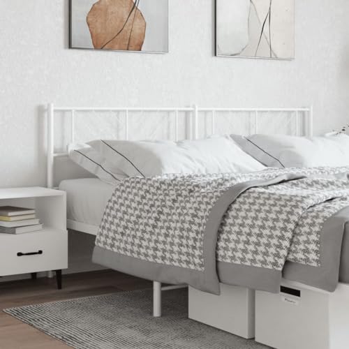 ShCuShan Kopfteil aus Metall, weiß, 193 cm, Kopfteilbezug Massiv Bett Rückenlehne Für Kopfteile Nachttisch Dekoration Decke ShCuShan Kopfteil aus Metall, weiß, 193 cm, Kopfteilbezug Massiv Bett Rückenlehne Für Kopfteile Nachttisch Dekoration Decke von ShCuShan