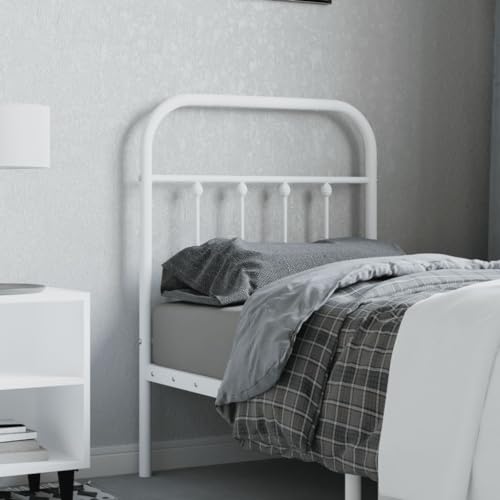 ShCuShan Kopfteil aus Metall, weiß, 75 cm, Kopfteilbezug Massiv Bett Rückenlehne für Kopfteile Nachttisch Dekoration Decke ShCuShan Kopfteil aus Metall, weiß, 75 cm, Kopfteilbezug Massiv Bett Rückenlehne für Kopfteile Nachttisch Dekoration Decke von ShCuShan