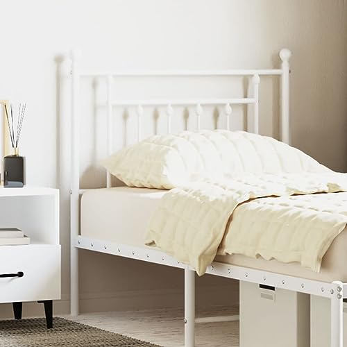 ShCuShan Kopfteil aus Metall, weiß, 80 cm, Kopfteilbezug Massiv Bett Rückenlehne für Kopfteile Nachttisch Dekoration Decke ShCuShan Kopfteil aus Metall, weiß, 80 cm, Kopfteilbezug Massiv Bett Rückenlehne für Kopfteile Nachttisch Dekoration Decke von ShCuShan