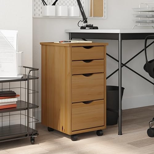 ShCuShan MOSS Drehbarer Schrank mit Schubladen, Massivholz, Kiefer, Büroschrank mit Schloss und strukturierter Oberfläche, für Format A4 und Brief, Studio ShCuShan MOSS Drehbarer Schrank mit Schubladen, Massivholz, Kiefer, Büroschrank mit Schloss und strukturierter Oberfläche, für Format A4 und Brief, Studio von ShCuShan